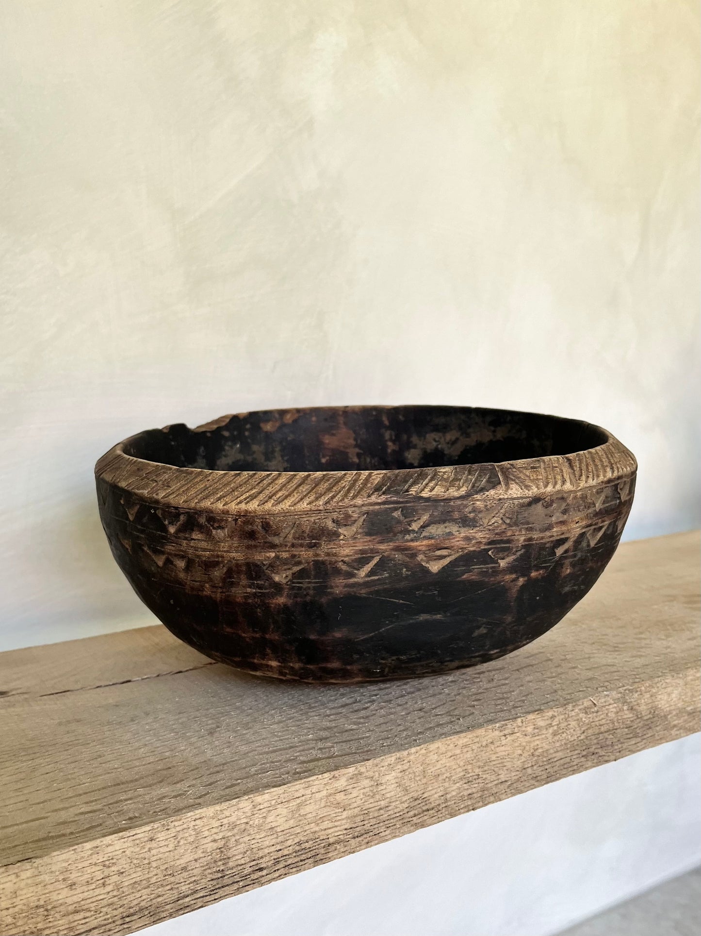 African wood bowl