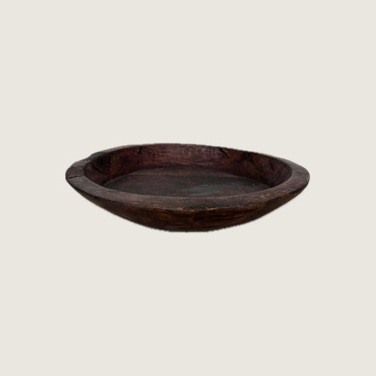 Antique wood bowl