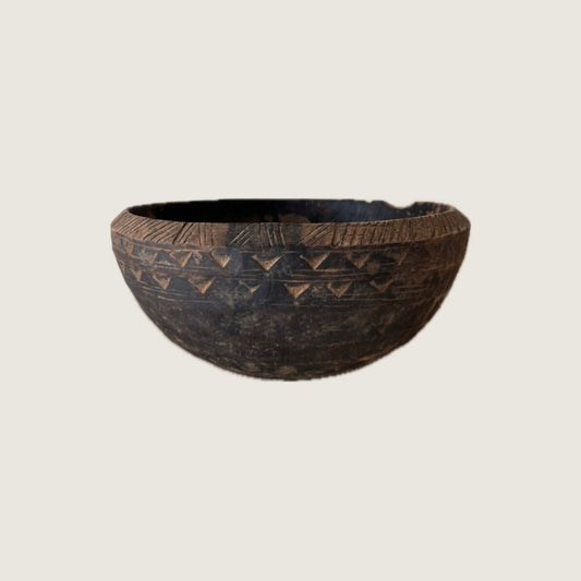 African wood bowl